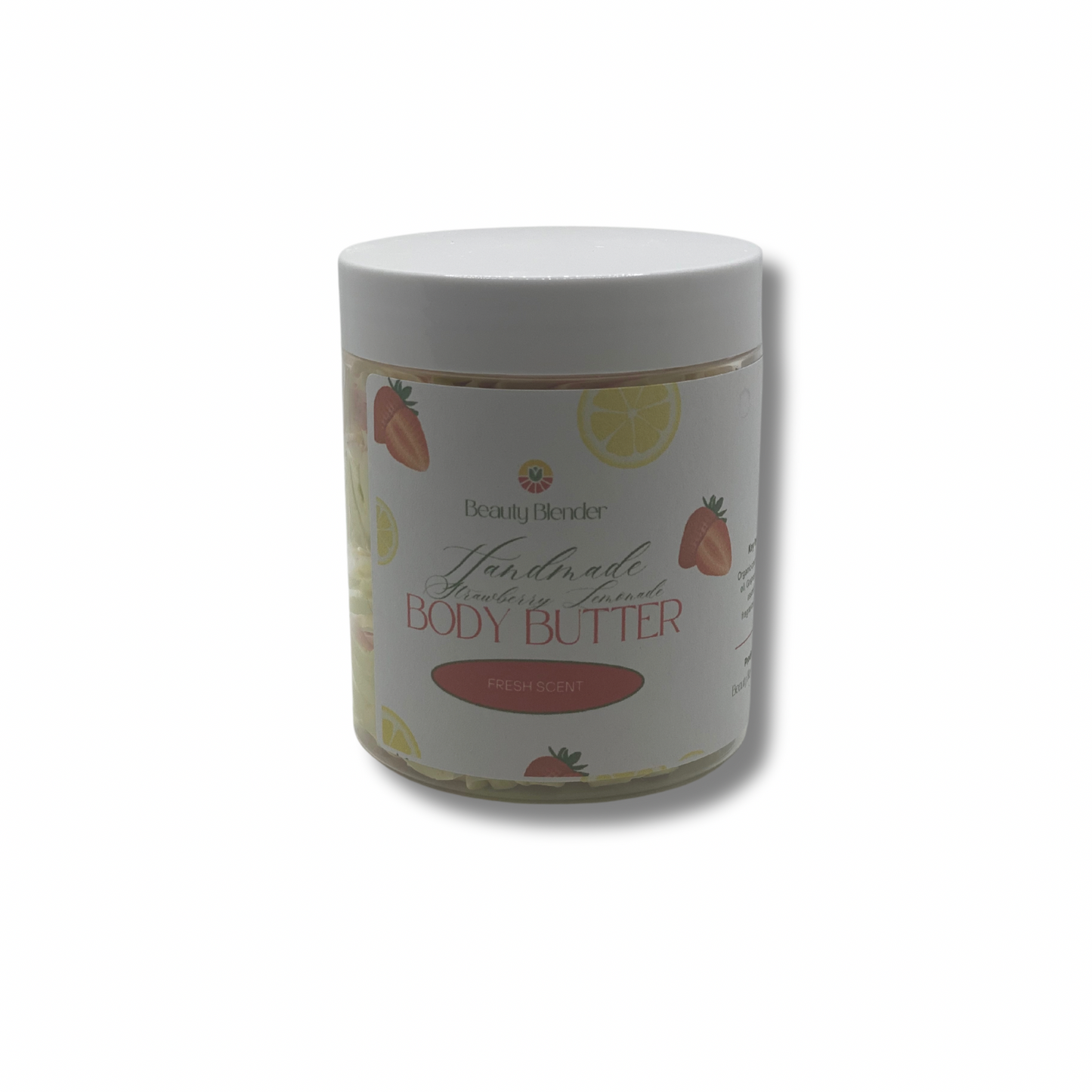 "Handmade Strawberry Lemonade Body Butter"