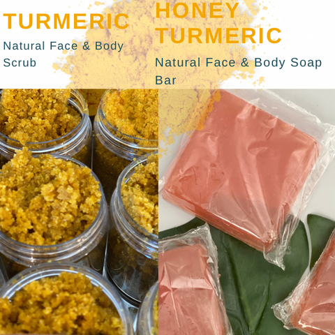 Face & Body Honey Soap & Scrub Duo